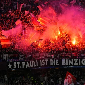 St. Pauli-Gästeblock im Volkspark