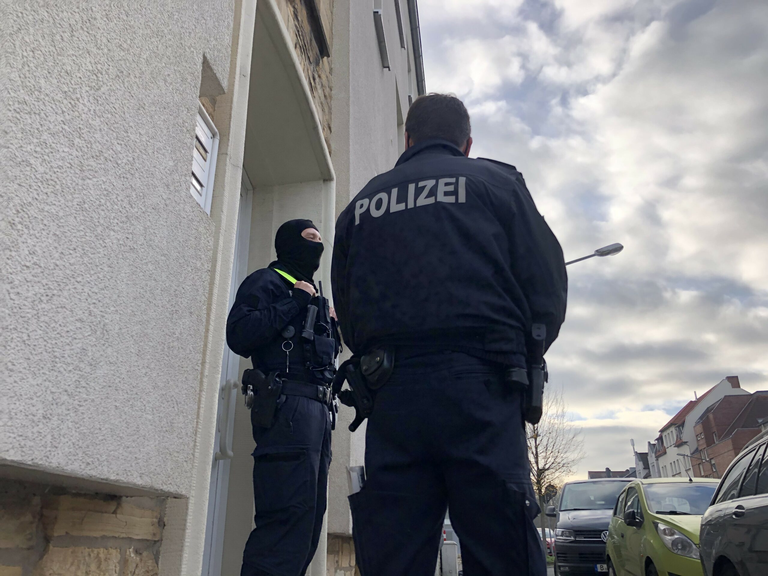 Polizei Einsatz Haus