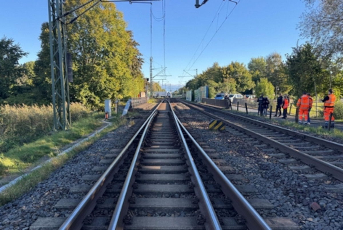 Auf diesem Streckenabschnitt wurde der Bahnmitarbeiter von einem Zug erfasst.