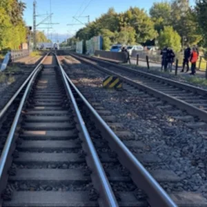 Auf diesem Streckenabschnitt wurde der Bahnmitarbeiter von einem Zug erfasst.