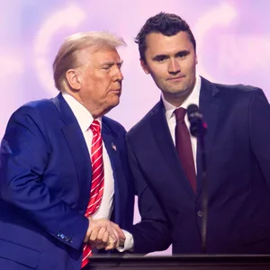 Charlie Kirk und US-Präsident Donald Trump