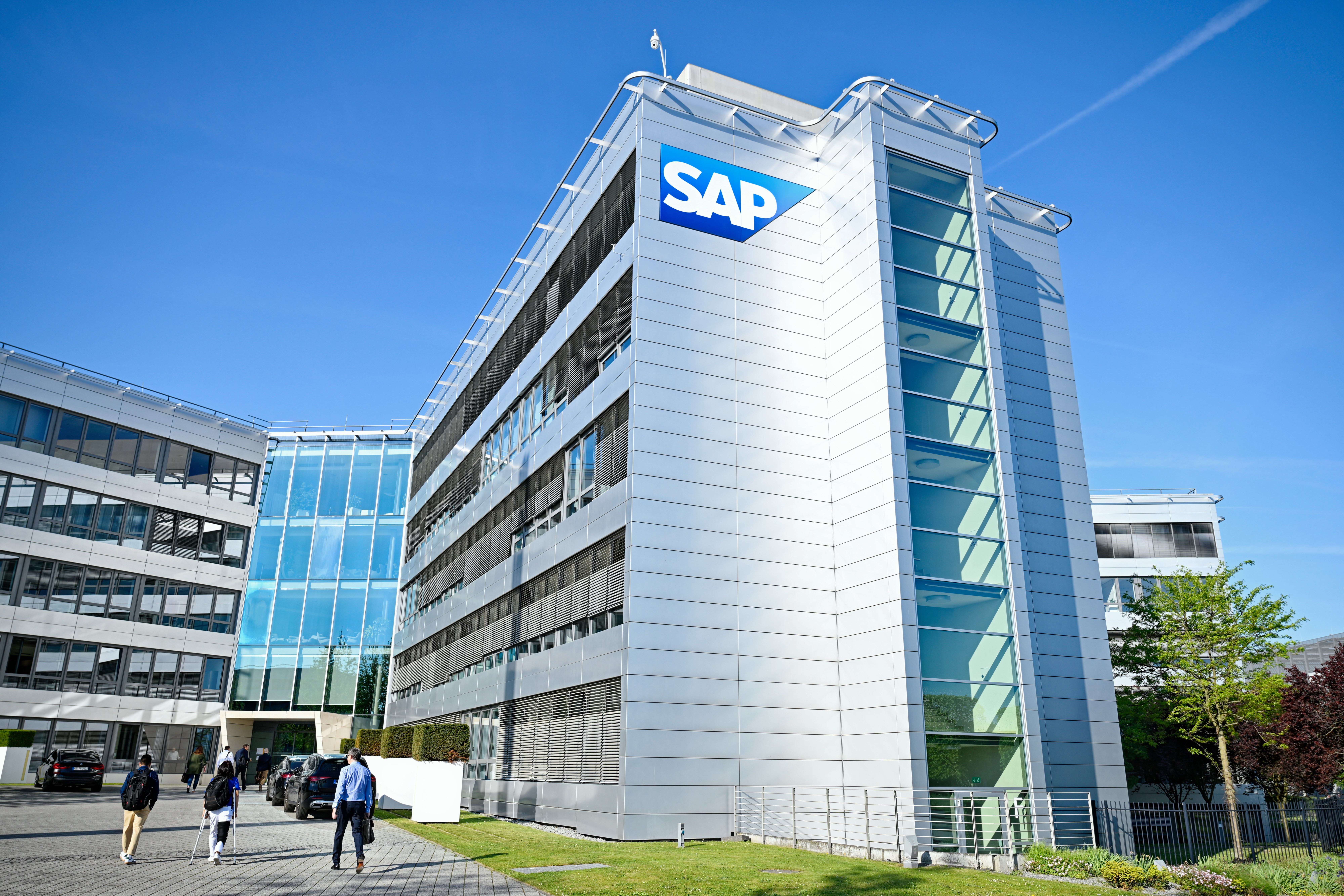 Ein Logo des Softwarekonzerns SAP