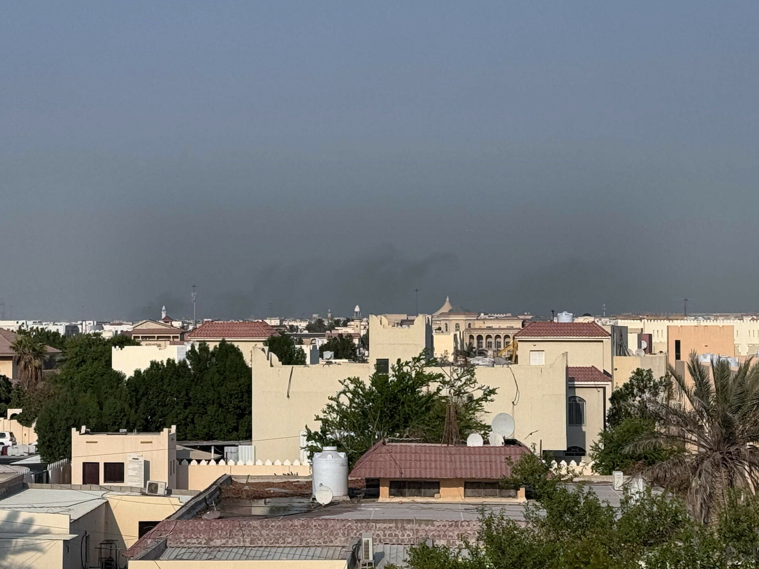 Rauch über der katarischen Hauptstadt Doha nach einem israelischen Angriff auf die Spitze der Terrororganisation Hamas.