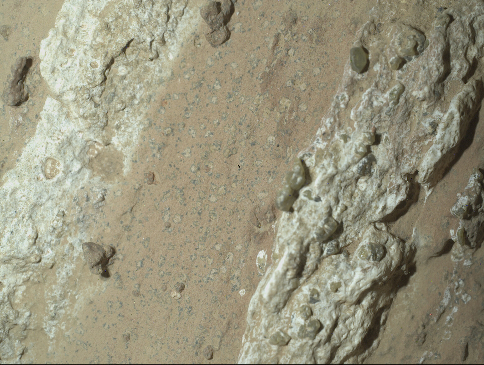 Einer der Gesteinsbrocken, welche die NASA auf dem Mars entdeckte.