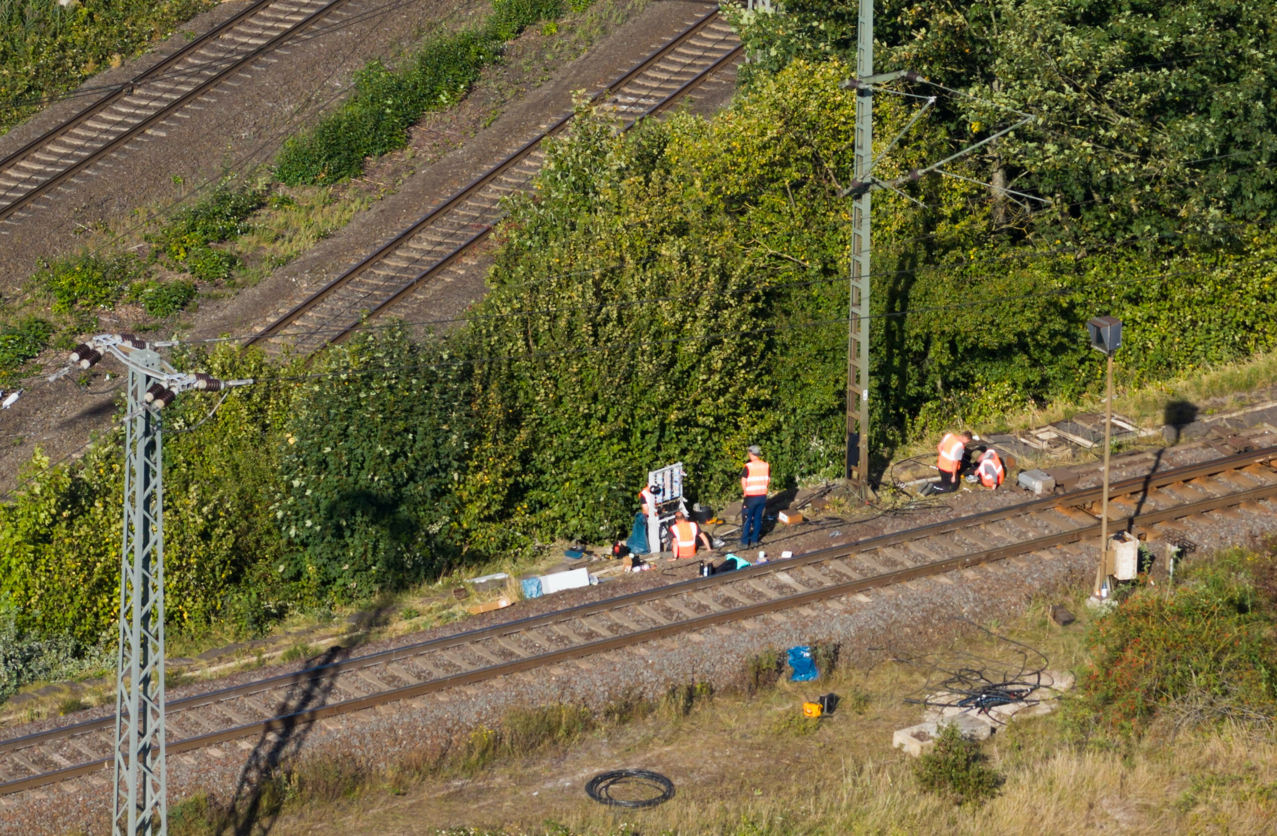 Bahn Mitarbeiter Gleise