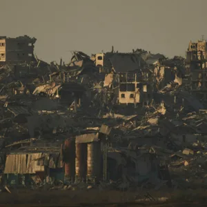 Zerstörte Gebäude in Gaza.