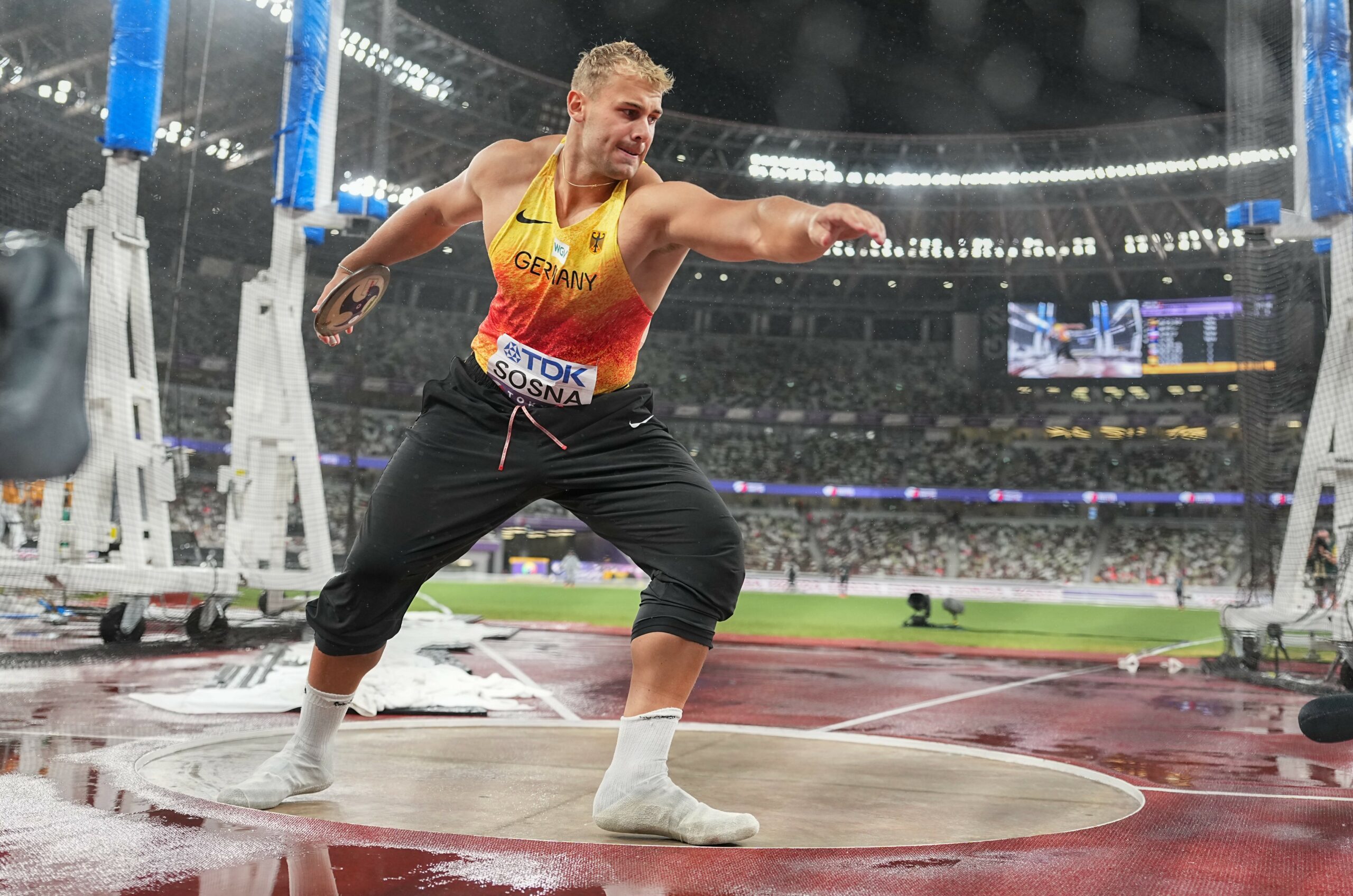 Mika Sosna bei der WM im Diskus-Ring