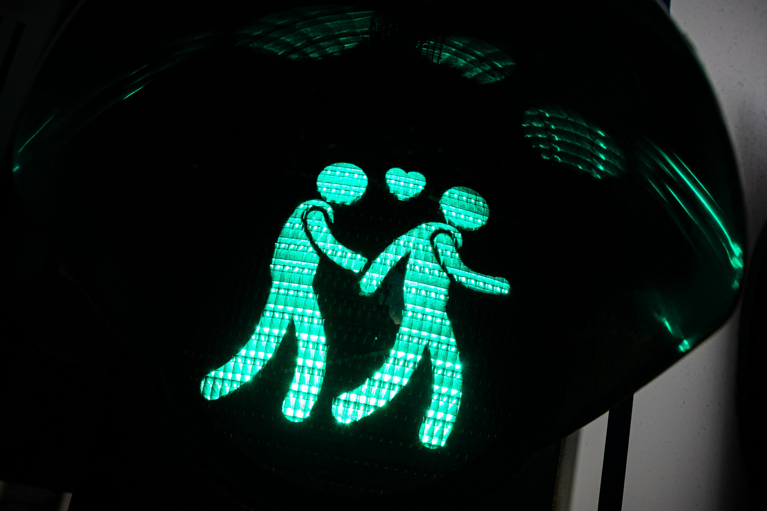 Ein gleichgeschlechtliches Ampelpärchen.