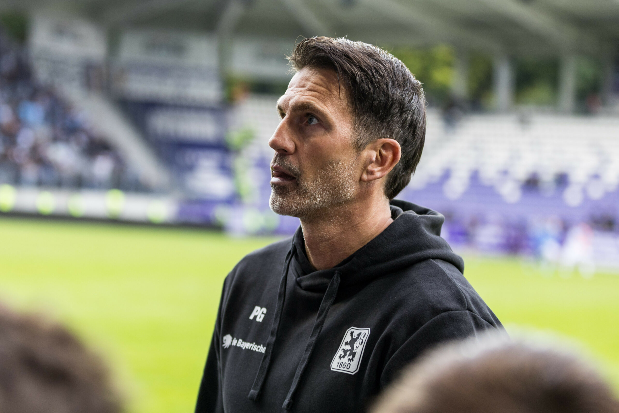Patrick Glöckner beim Auswärtsspiel in Aue