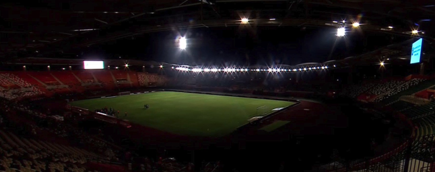 Das Stade Felix Houphouet-Boigny in der ivorischen Metropole Abidjan