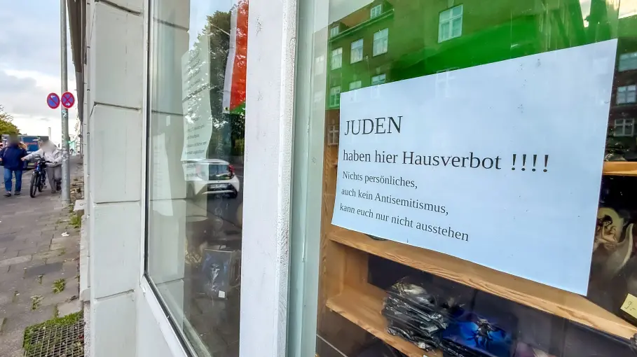 Flensburg Juden haben Hausverbot Plakat