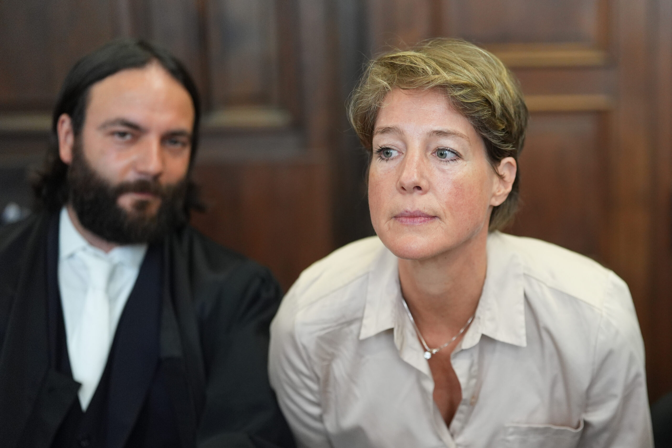 Christina Block mit ihrem Anwalt Ingo Bott.