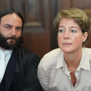 Christina Block mit ihrem Anwalt Ingo Bott.