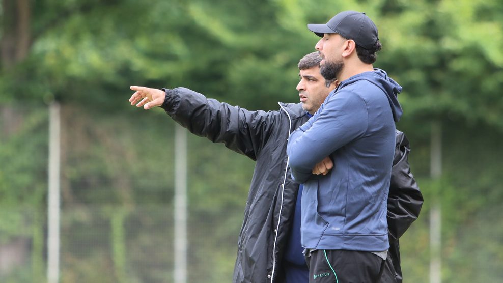 BSV Coach Dhanesh Wadhwa mit seinem Trainerpartner Nakibullah Bashar.