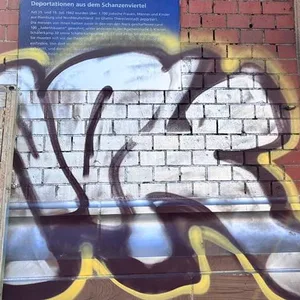 Gedenktafel Sternschanze Sprayer