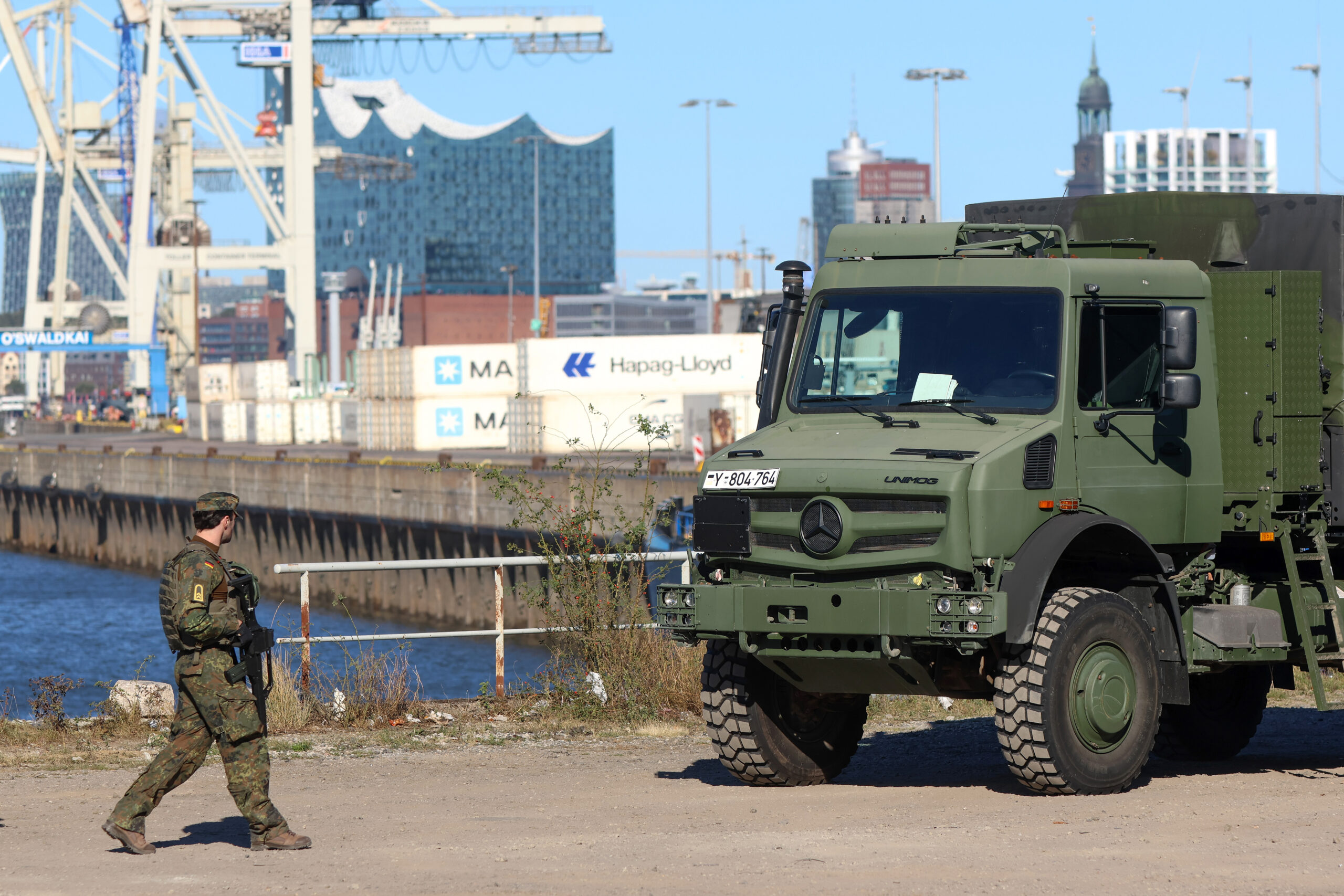 Die Großübung „Red Storm Bravo“ beginnt: Die Bundeswehr übt den Ernstfall in Hamburg.