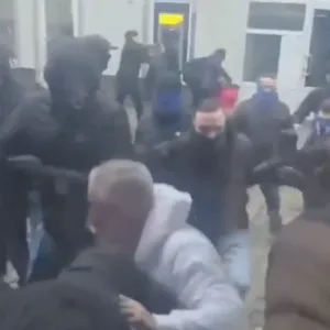 Schlägerei von HSV-Hooligans