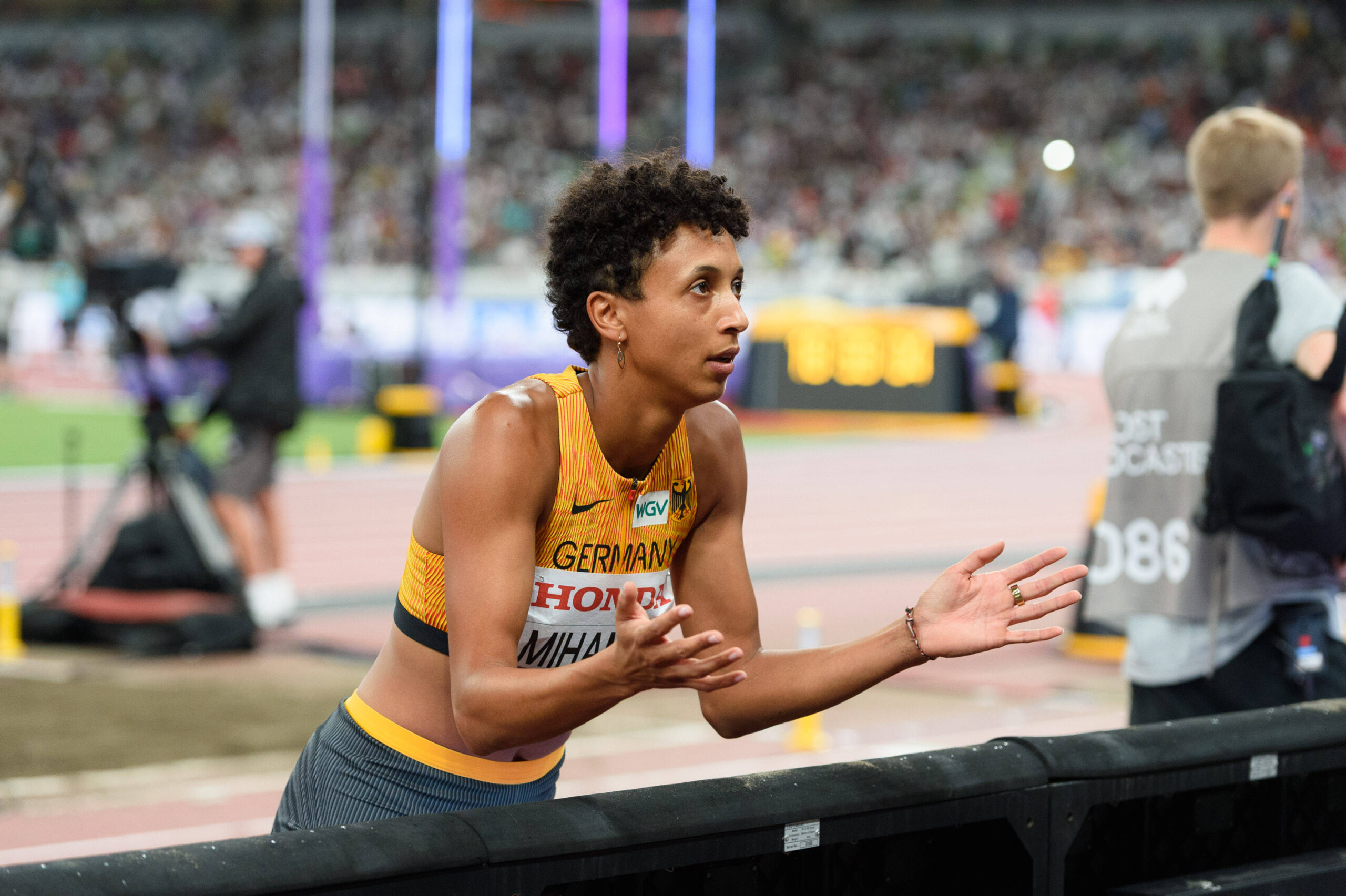 Malaika Mihambo bei der WM in Tokio in der Weitsprung-Qualifikation