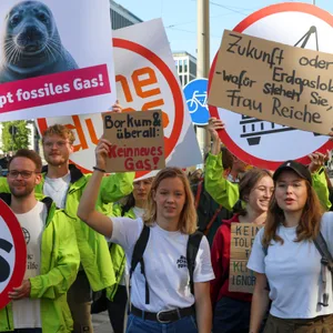 Demo gegen die Gasbohrungen bei Borkum