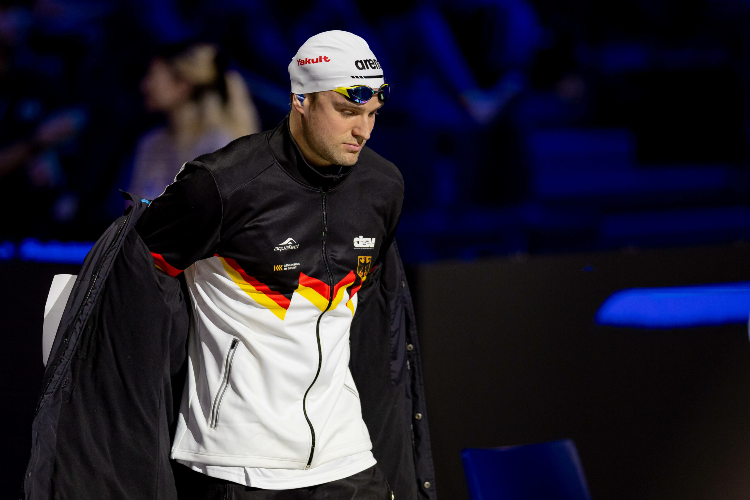 Marius Kusch vor seinem Wettkampf