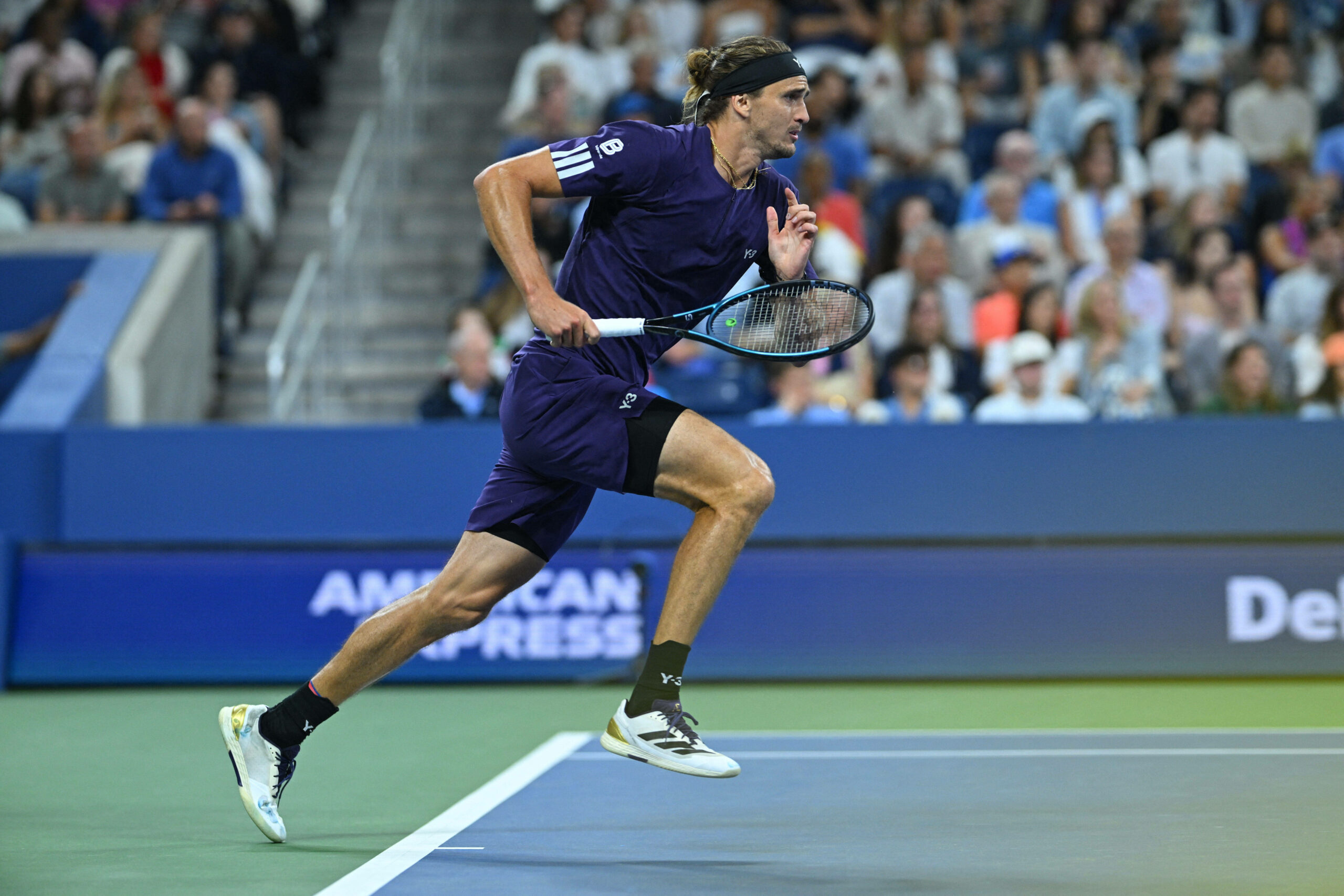 Alexander Zverev während seines Drittrunden-Matches bei den US Open in New York