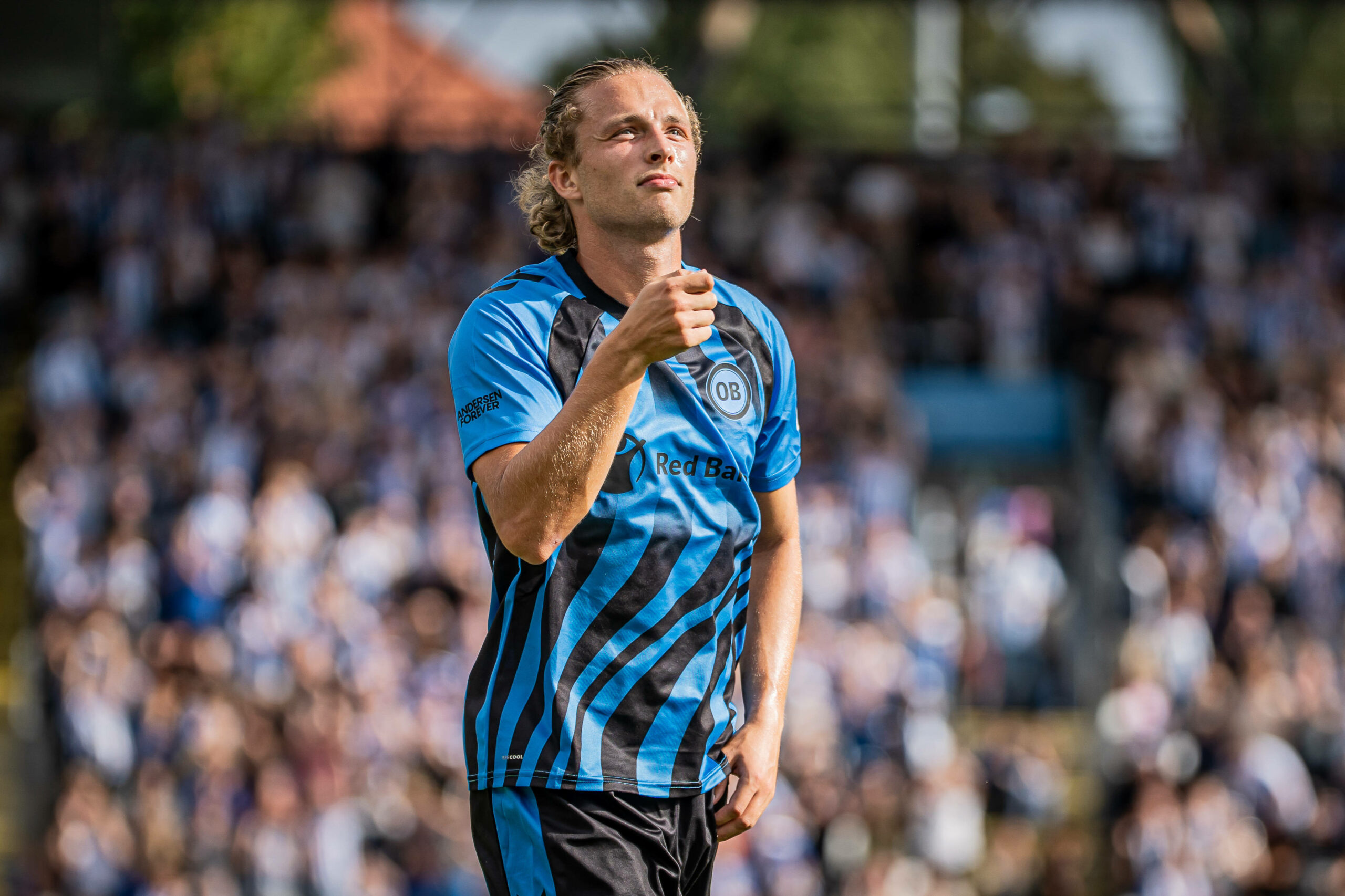 Fiete Arp beim Torjubel für Odense BK