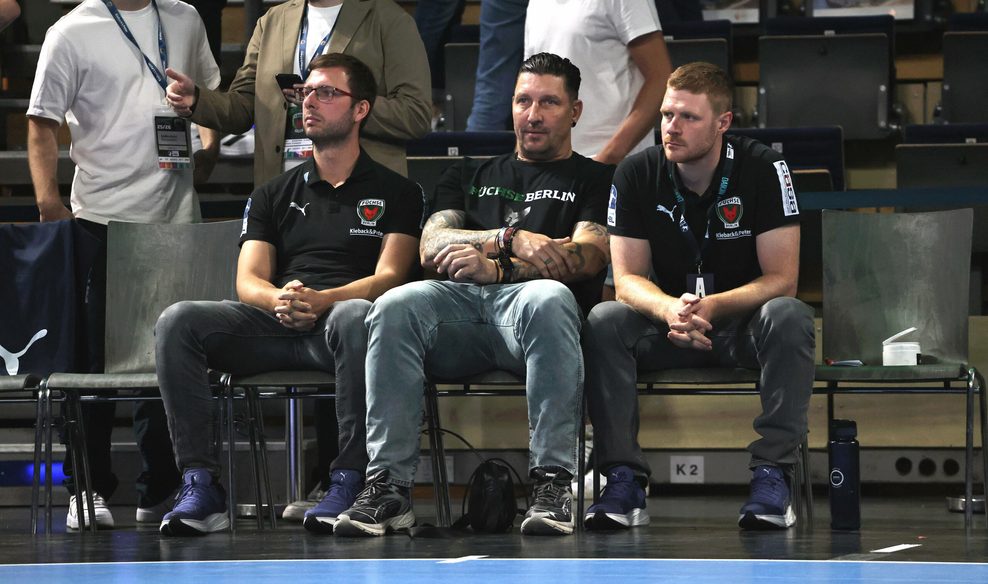 Trainer Jaron Siewert, Sportdirektor Stefan Kretzschmar, Co Trainer Max Rinderle
