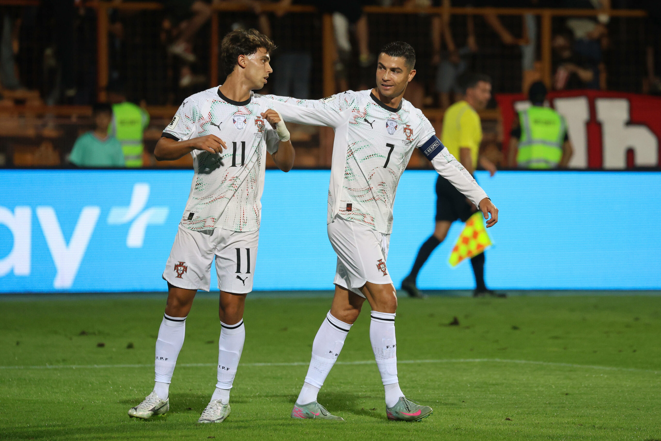 João Félix und Cristiano Ronaldo jubeln