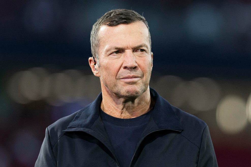 Lothar Matthäus beim TV-Interview.