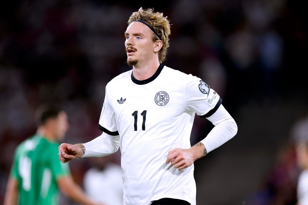 Nick Woltemade (Deutschland) im WM-Qualifikationsspiel gegen Nordirland in Köln