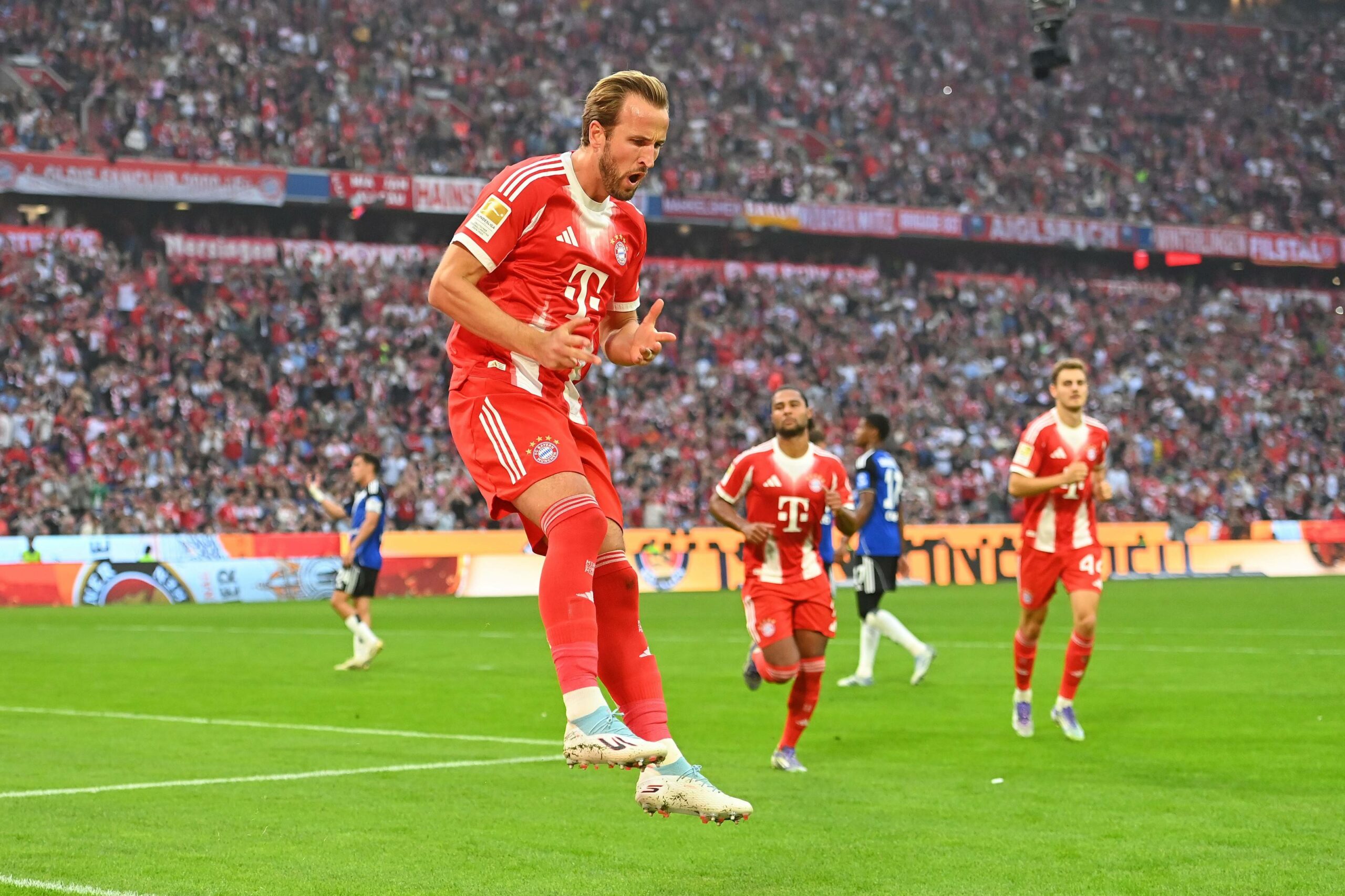Harry Kane jubelt