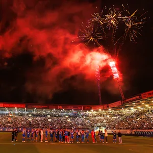 Hansa Rostocks Pyroshow.