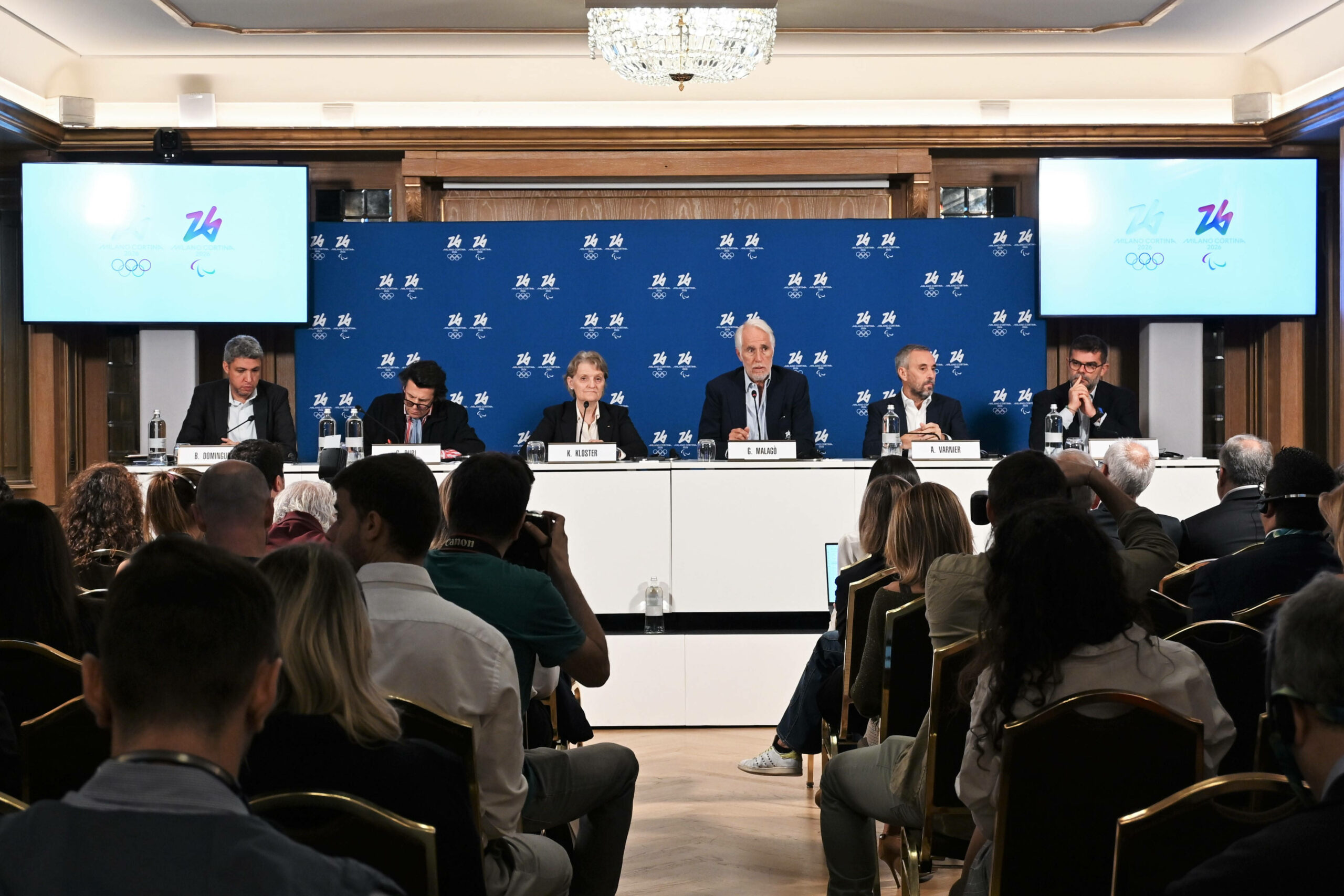 IOC-Koordinationskommission für die Winterspiele 2026 im Westin Palace Hotel in Mailand