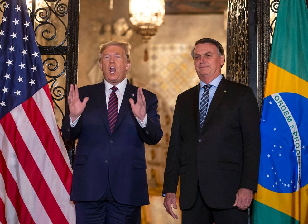 Donald Trump und Jair Bolsonaro im März 2020 in Mar-a-Lago in Palm Beach. (Archivbild)