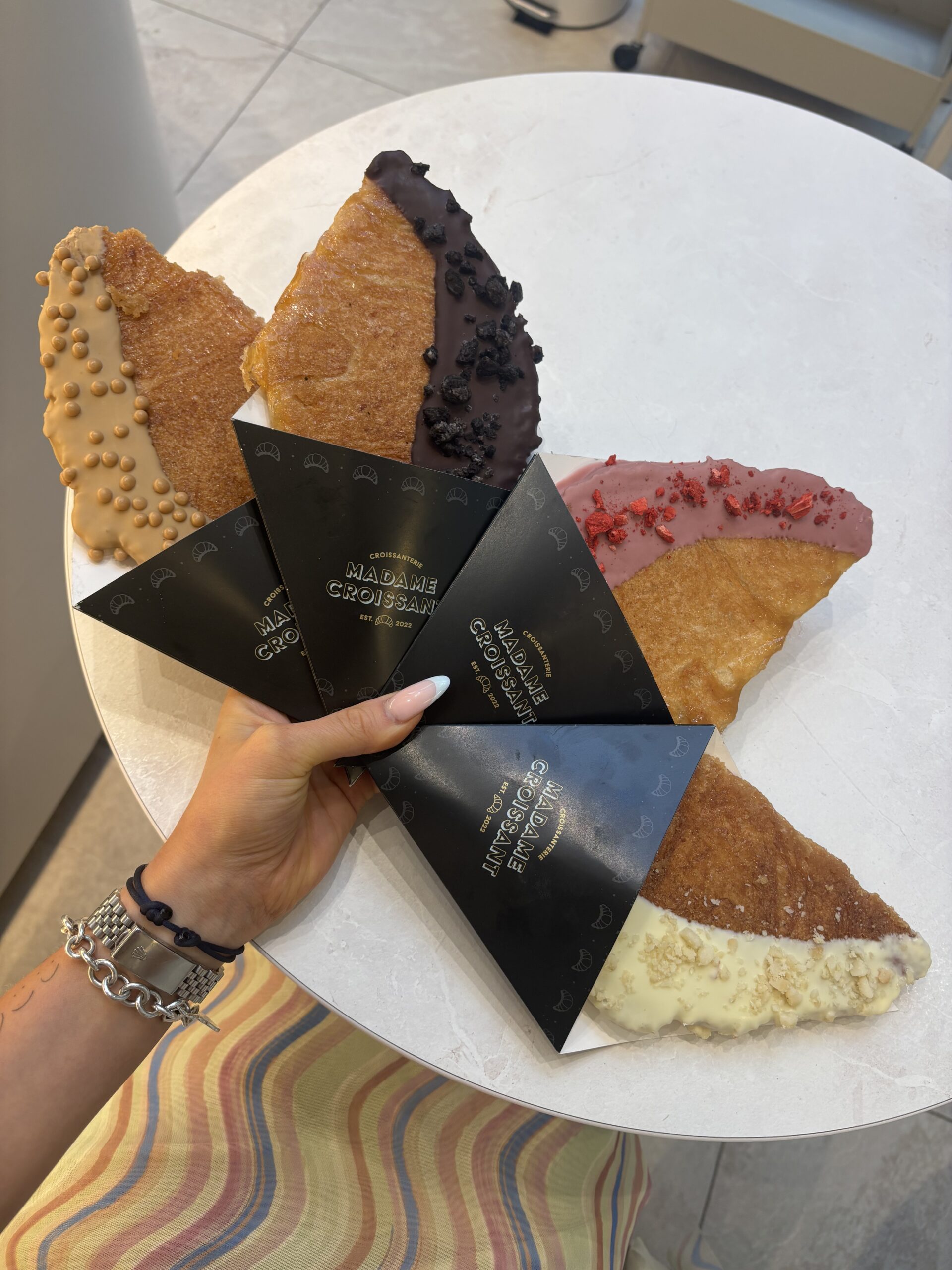 Flaches Gebäck: Die „Flat Croissants“ sind ein Trend aus Südkorea.