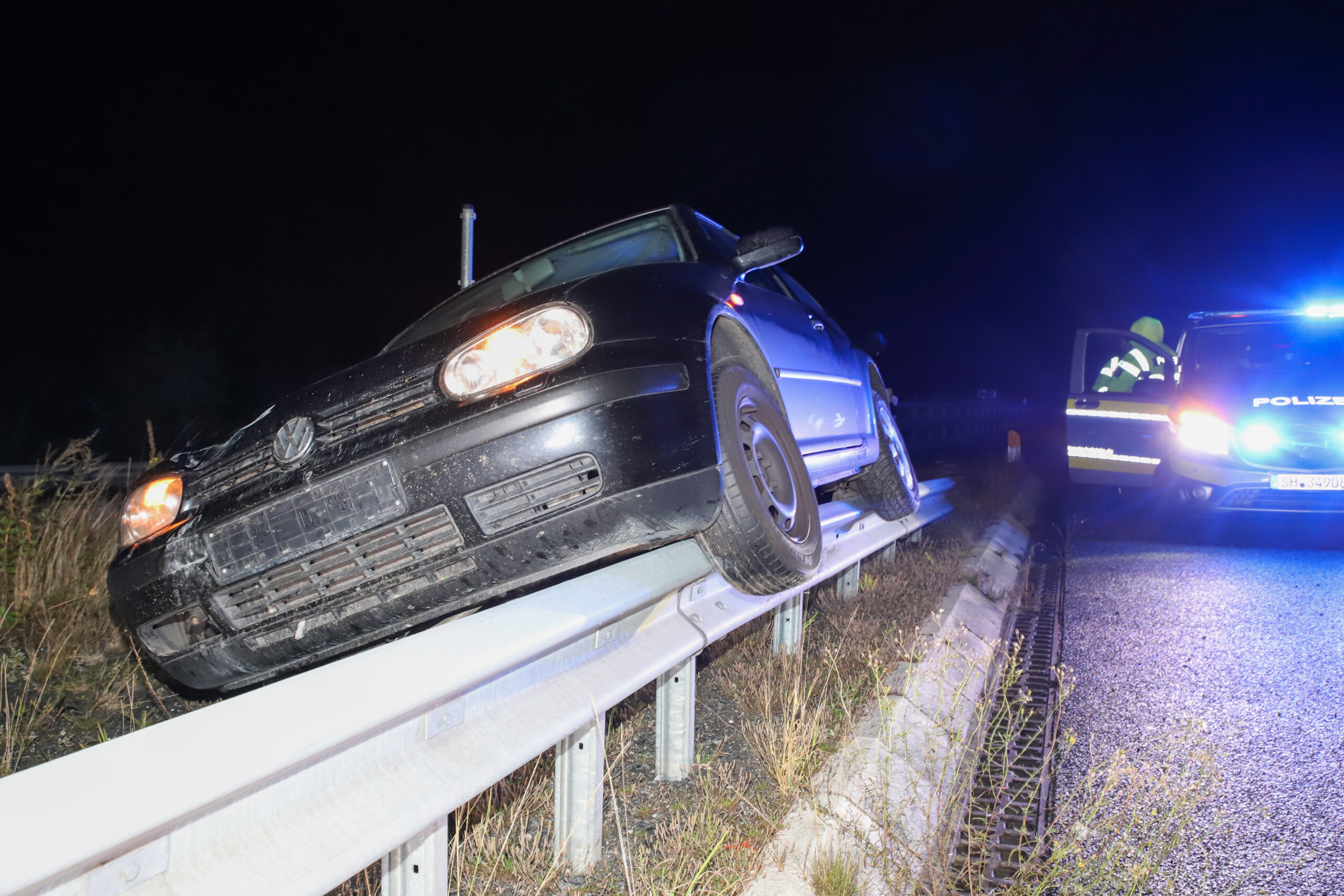 Auto Pkw A23 Leitplanke