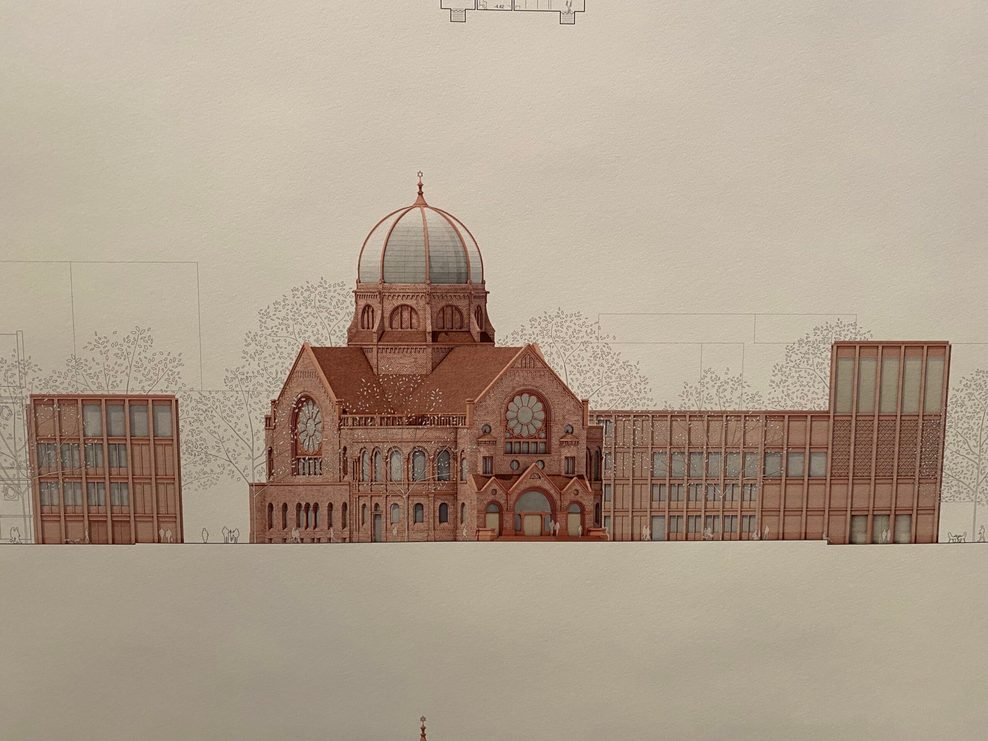 Eine Synagoge mit Glaskuppel: Die Bornplatzsynagoge wird einzigartig