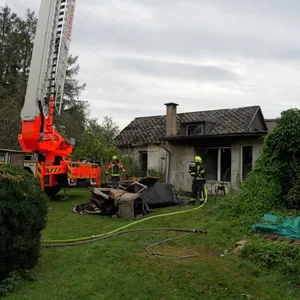 Das ausgebrannte Haus in Bredenbeck