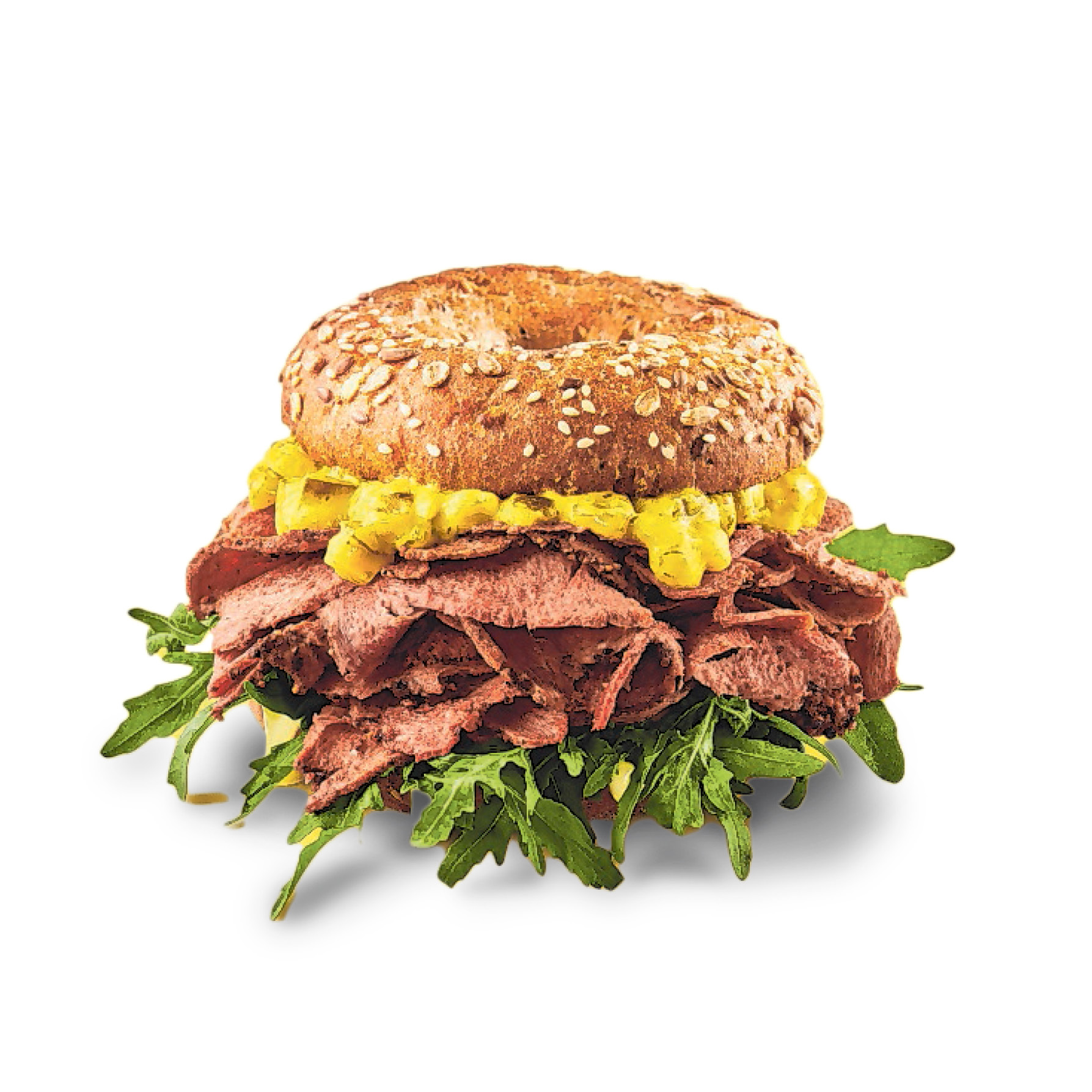 Geschmacklich großartig: der pflanzliche Pastrami-Bagel