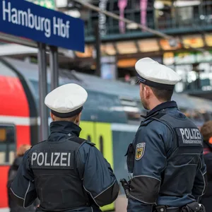 Bundespolizisten am Hamburger Hauptbahnhof (Symbolbild).