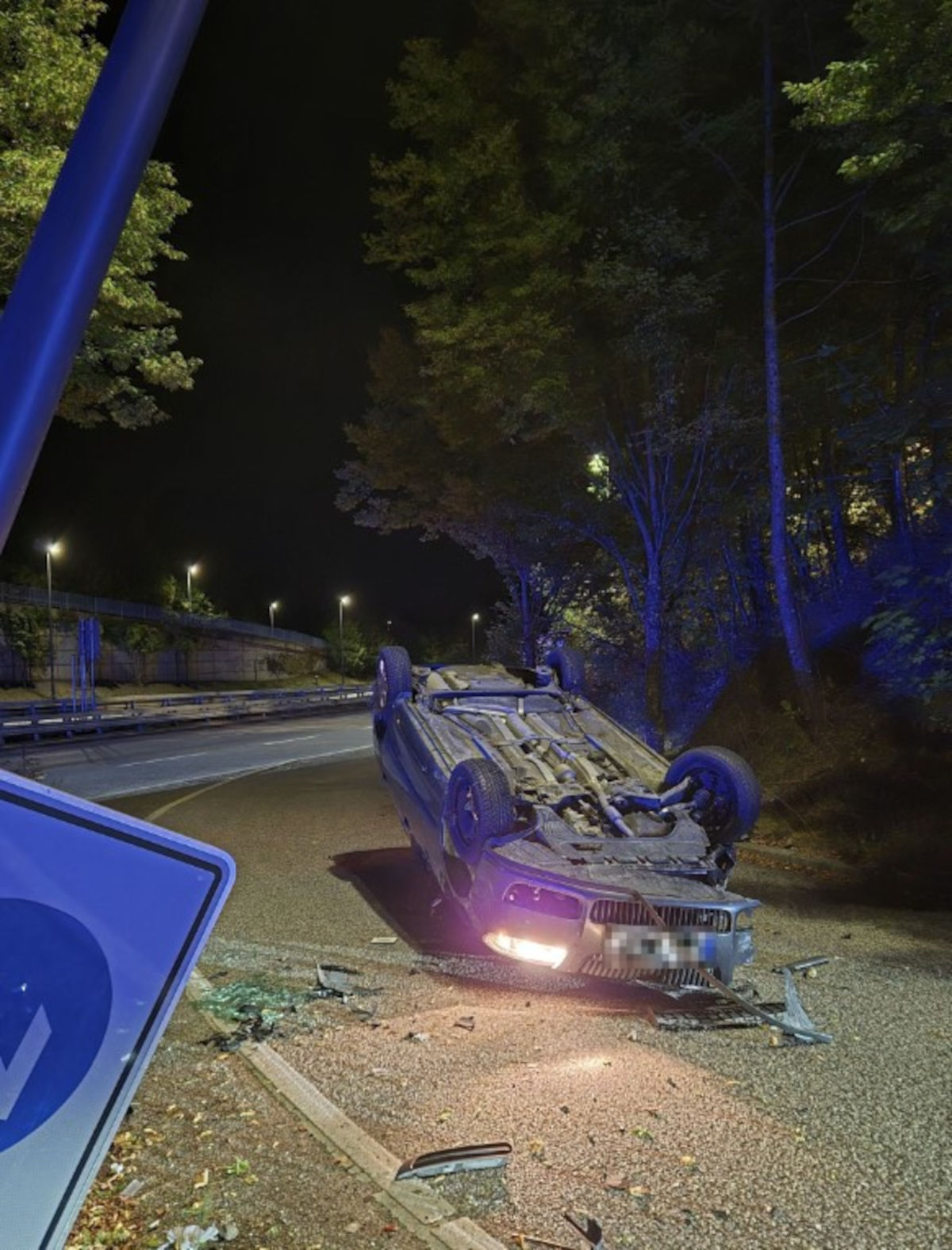 Der 24-Jährige verlor die Kontrolle über den Skoda und überschlug sich.