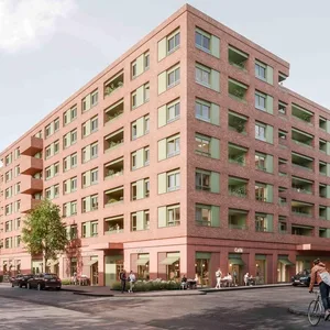 So soll das Quartier von Captiva und der SAGA in Bahrenfeld einmal aussehen.