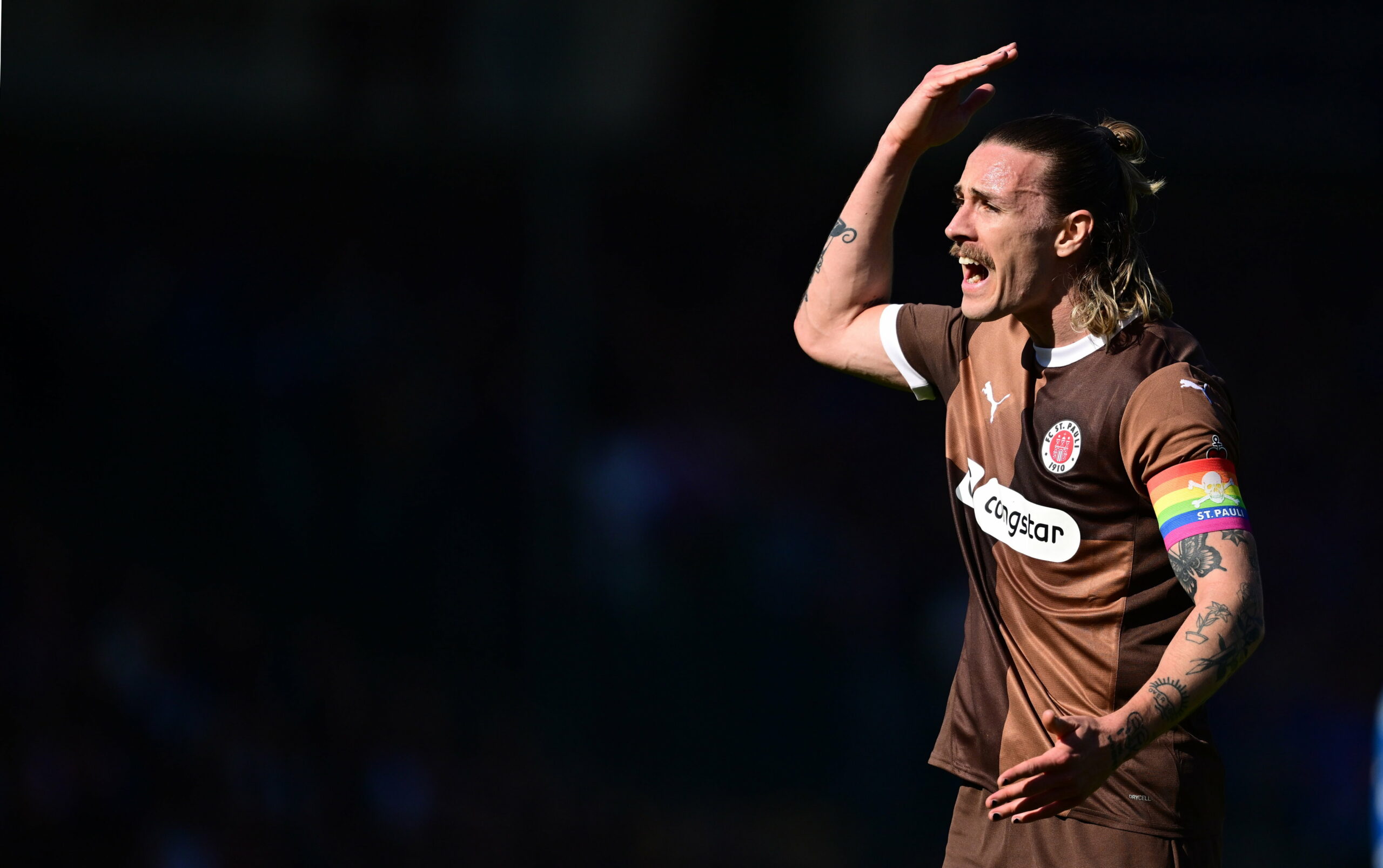 Jackson Irvine bei seinem bislang letzten St. Pauli-Einsatz im April in Kiel