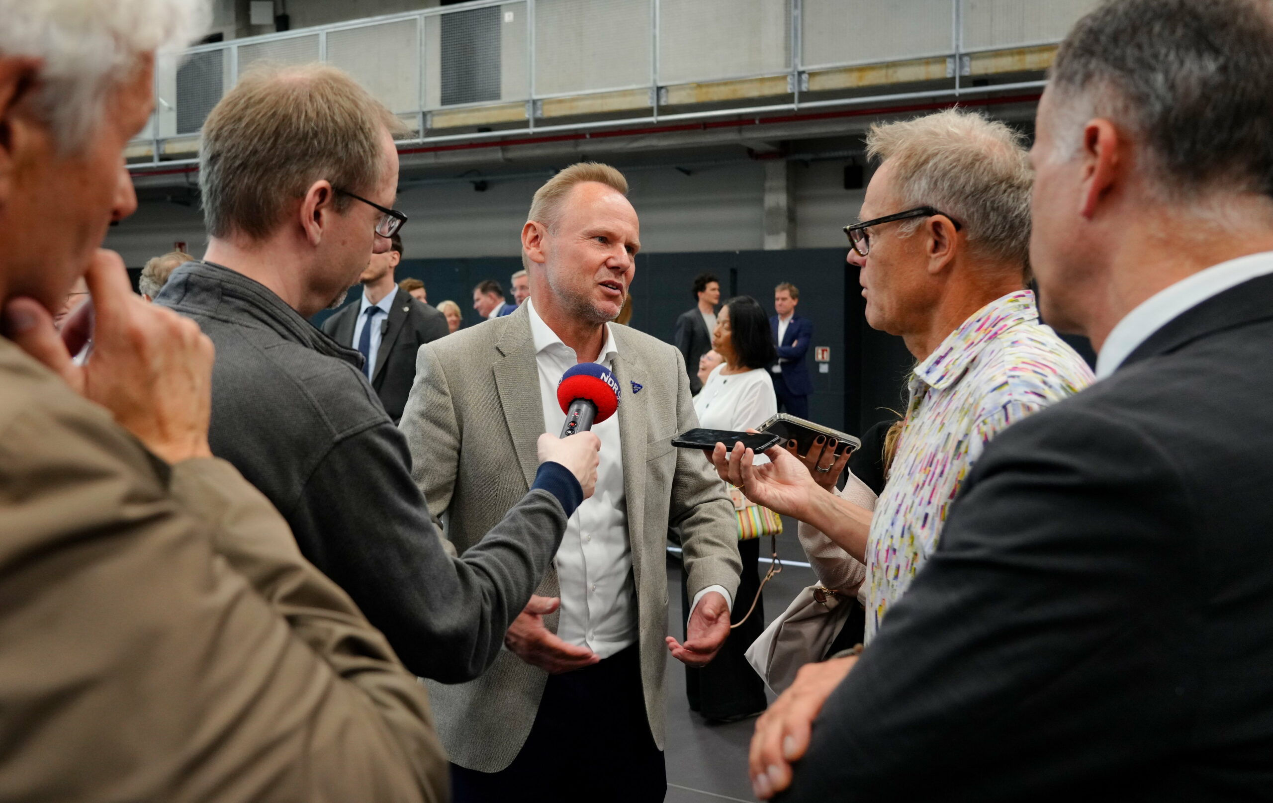 Innensenator Andy Grote wirbt für Zustimmung für eine Olympia-Bewerbung Hamburgs.