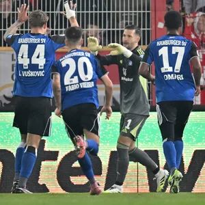 Die HSV-Kollegen Daniel Heuer Fernandes