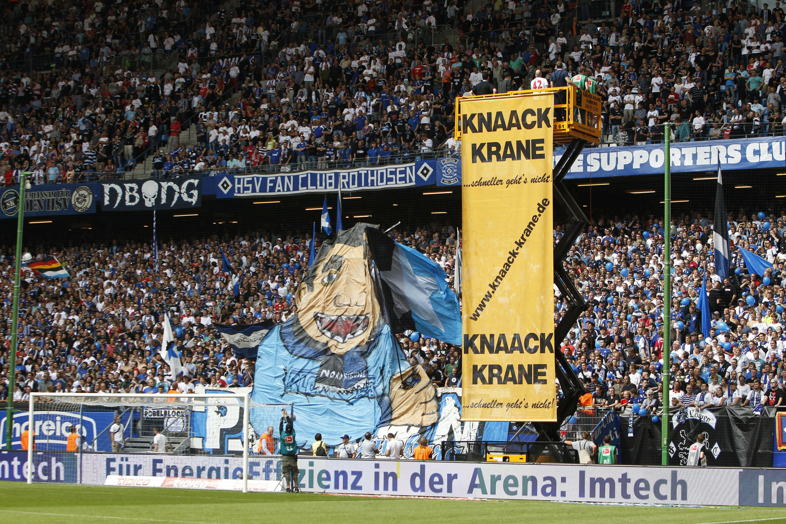 Knaack-Kran im Volksparkstadion