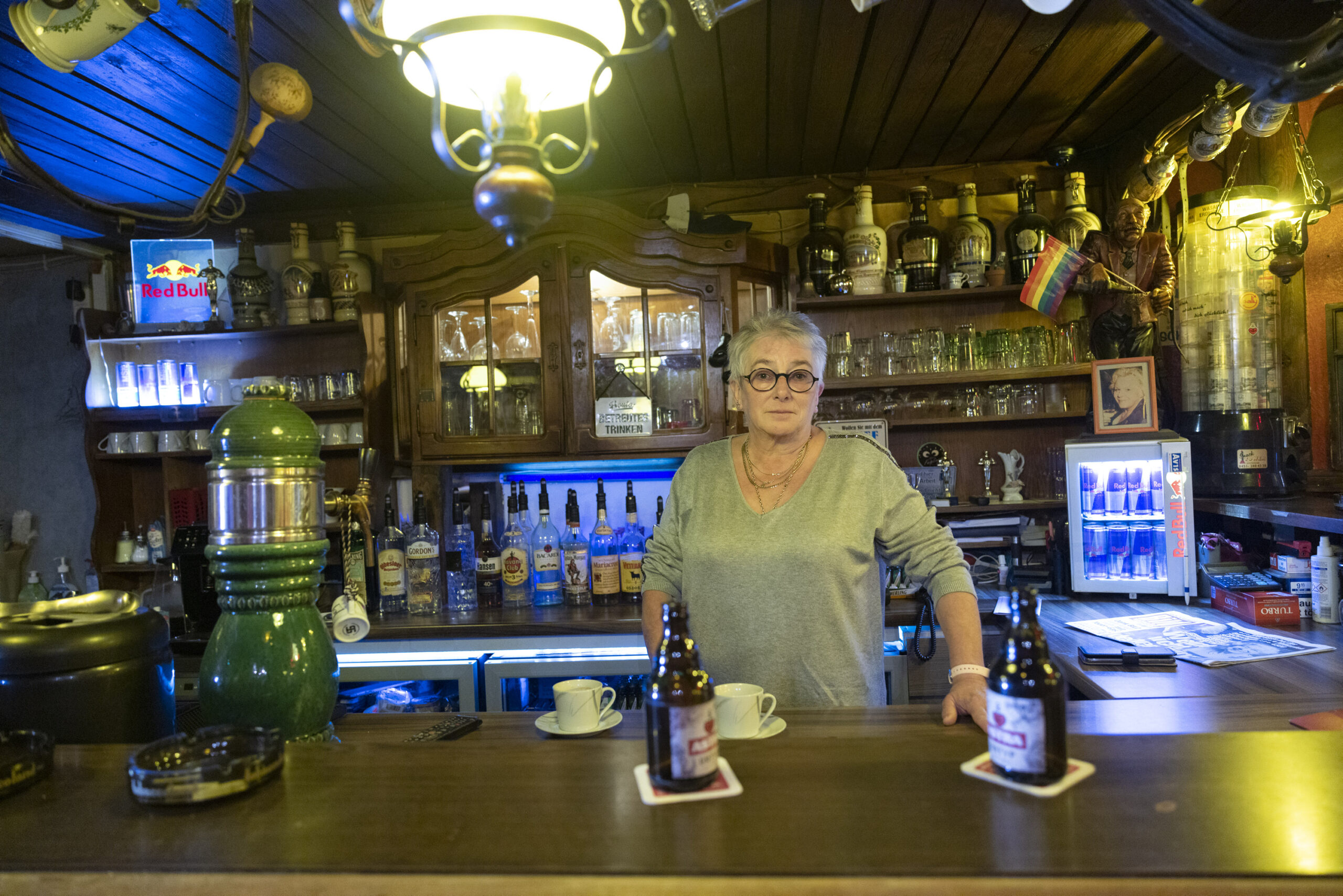 Heike Deak stand fast 25 Jahre hinterm Tresen des „Utspann“ an der Talstraße.