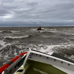 Rettungseinsatz Schiffsbrüchiger in der Nordsee.