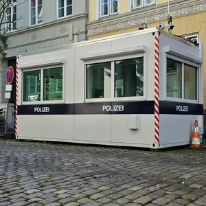 Der Polizeicontainer in einer Hamburger Nebenstraße. Den genauen Standort veröffentlichen wir aus Sicherheitsgründen nicht.