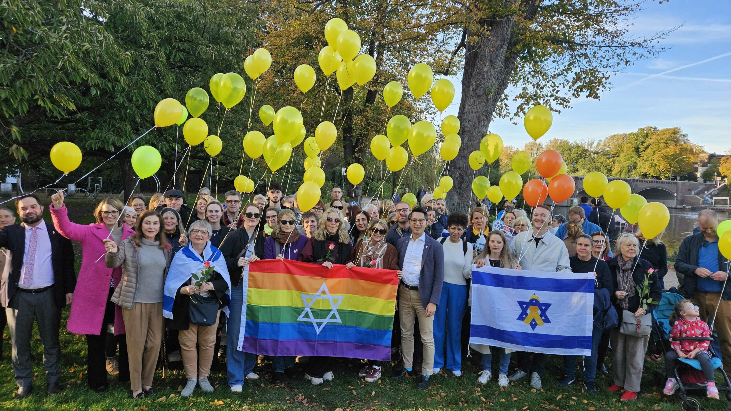 Die Freilassung der israelischen Geiseln wurde auch in Hamburg gefeiert.